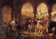 antoine jean gros Bonaparte Visiting the Plague Victims of Jaffa oil painting artist